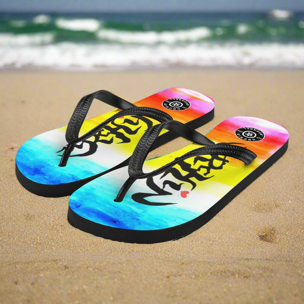 URCHIN Footwear. 'SUNRISE BEACH' Flip-Flops. Choice of Sizes.