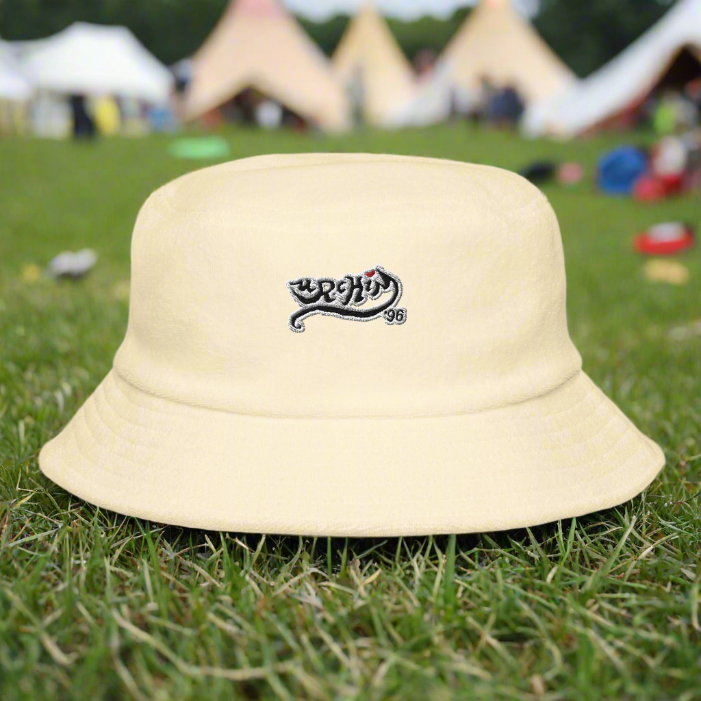 URCHIN Headgear -'Urchin 96' Logo. Unstructured Terry Cloth Bucket Hat. Unisex. Choice of 4 Colours.