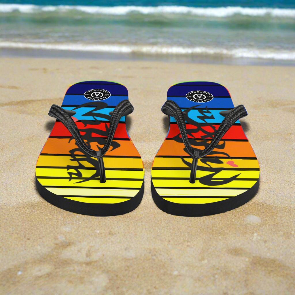 URCHIN Footwear. 'SUNSET' Flip-Flops. Choice of Sizes.