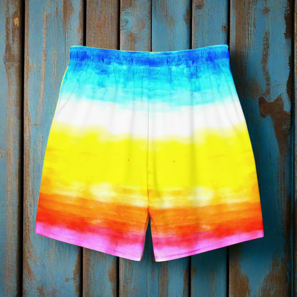 URCHIN Mens Swimwear. 'SUNRISE BEACH' Unisex Recycled Swim Trunks. Choice of Sizes.