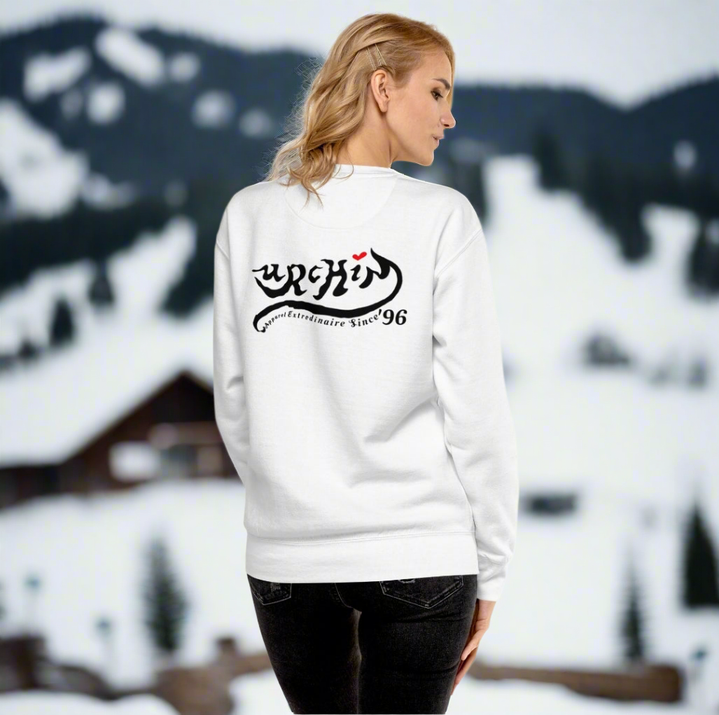 URCHIN Clothes 'U STAR' Black Logo. Premium Cotton Sweatshirt. Choice of Colours. Unisex.