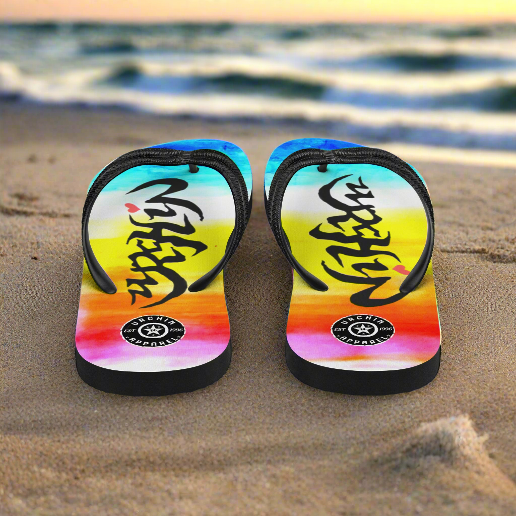 URCHIN Footwear. 'SUNRISE BEACH' Flip-Flops. Choice of Sizes.