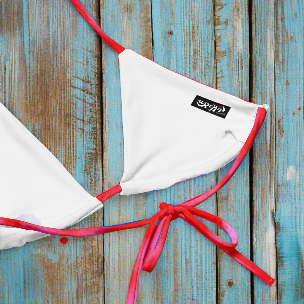 URCHIN Clothes & Swimwear. 'SUNRISE BEACH' recycled string bikini. Choice of Sizes.