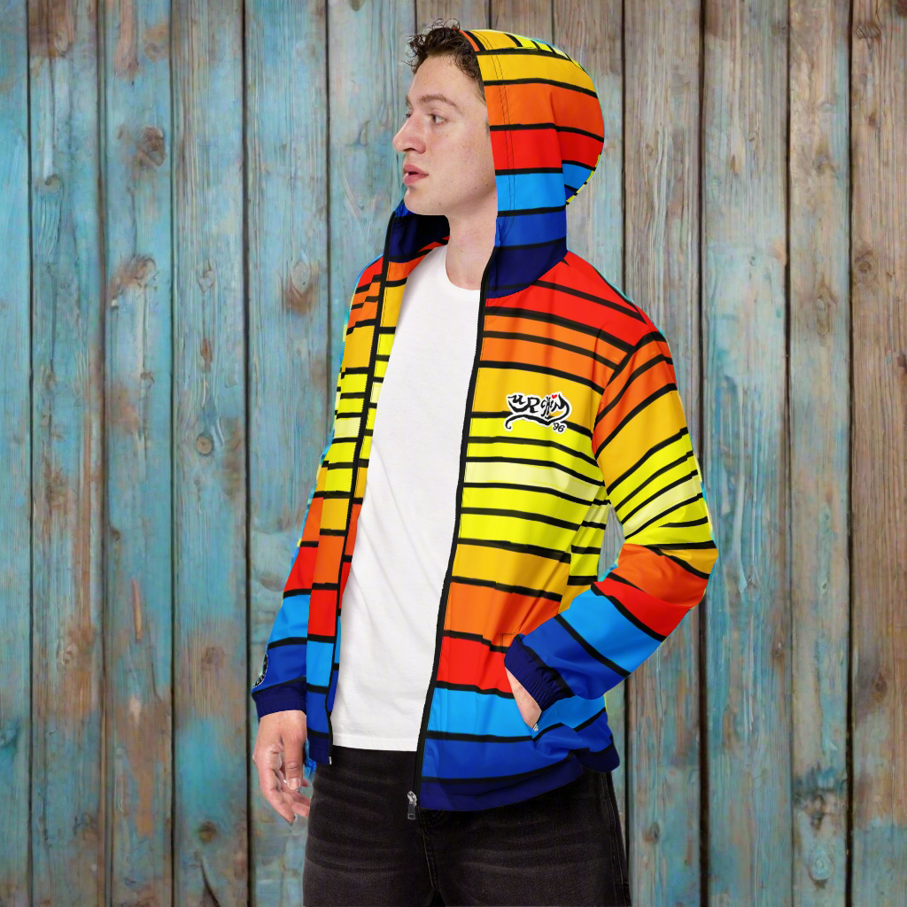 URCHIN Clothes & Sportswear 'SUNRISE' Mens/Unisex Windbreaker. Choice of Trim & Sizes.
