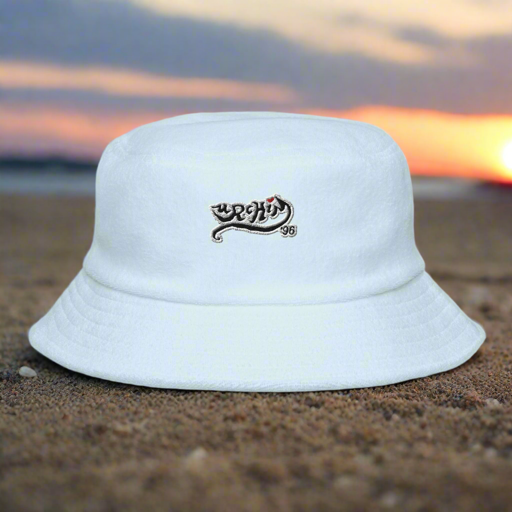 URCHIN Headgear -'Urchin 96' Logo. Unstructured Terry Cloth Bucket Hat. Unisex. Choice of 4 Colours.