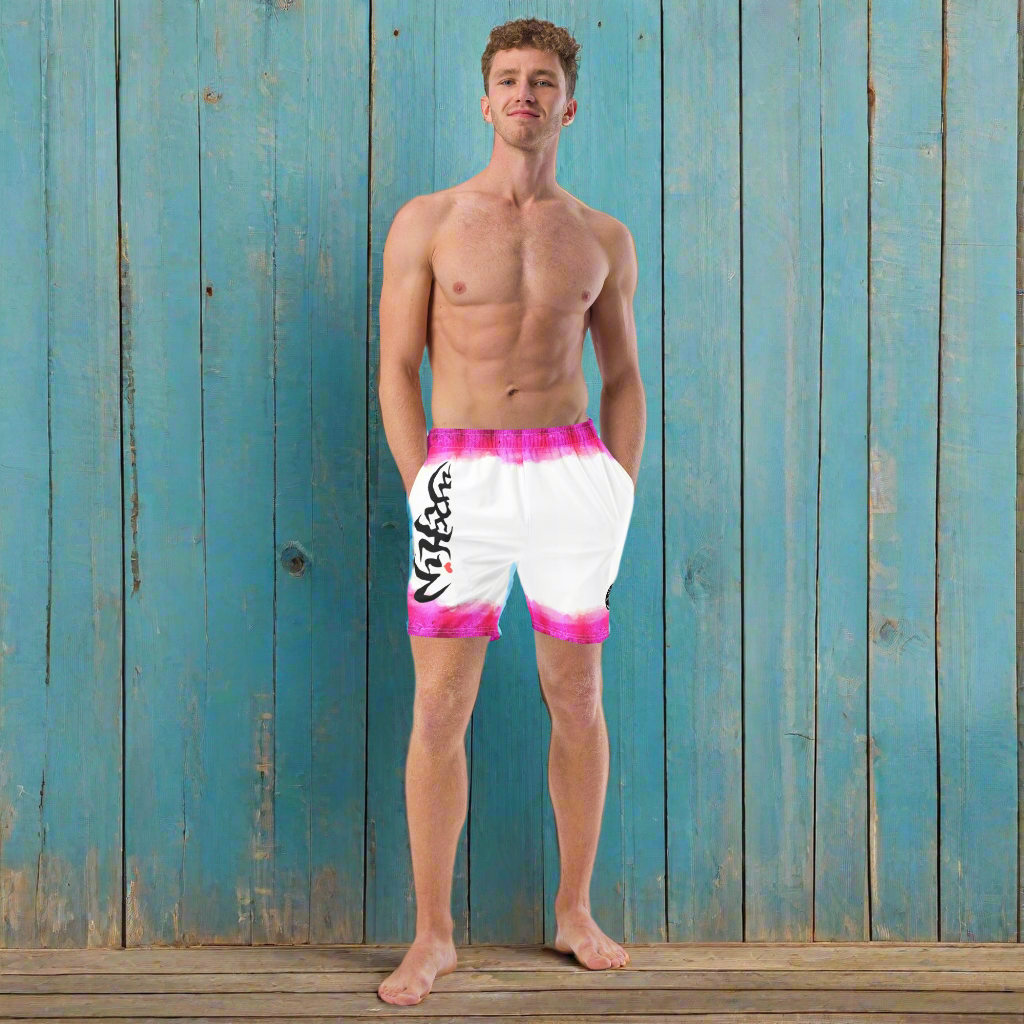 URCHIN Men's Swimwear. 'LAVA' Recycled Swim Board Shorts. Choice of Sizes.