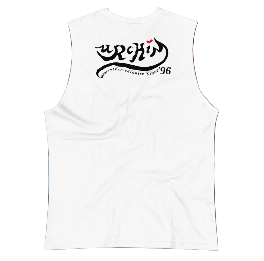 URCHIN 'U STAR' Black Logo. Muscle T Shirt/Tank Top. Unisex.