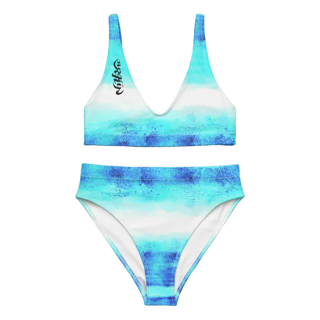 URCHIN -'BLUE DREAM' Recycled high-waisted bikini. Choice of Sizes.