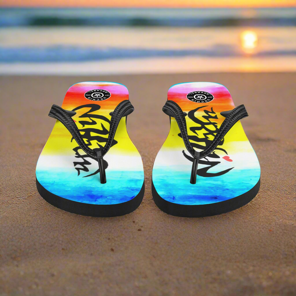 URCHIN Footwear. 'SUNRISE BEACH' Flip-Flops. Choice of Sizes.