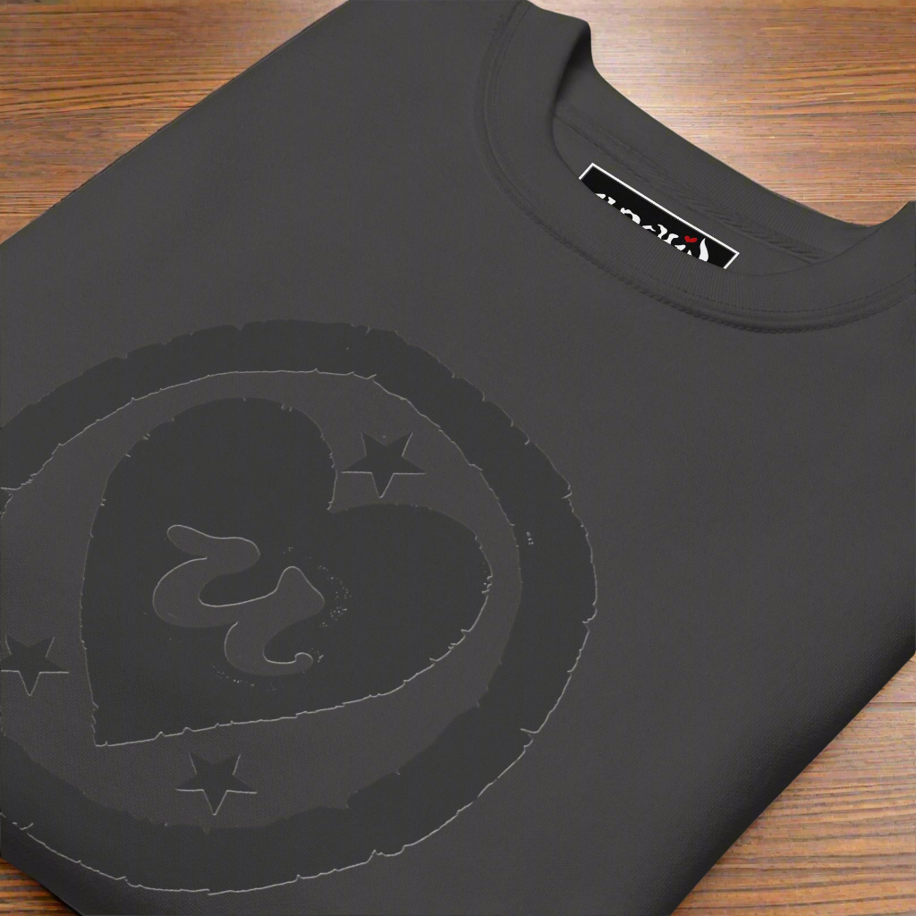 URCHIN Clothes 'LOVE U' Black Logo. Premium Cotton Sweatshirt. Choice of Colours. Unisex.