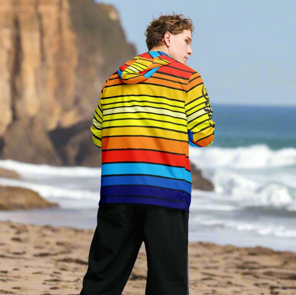 URCHIN Clothes & Sportswear 'SUNRISE' Mens/Unisex Windbreaker. Choice of Trim & Sizes.