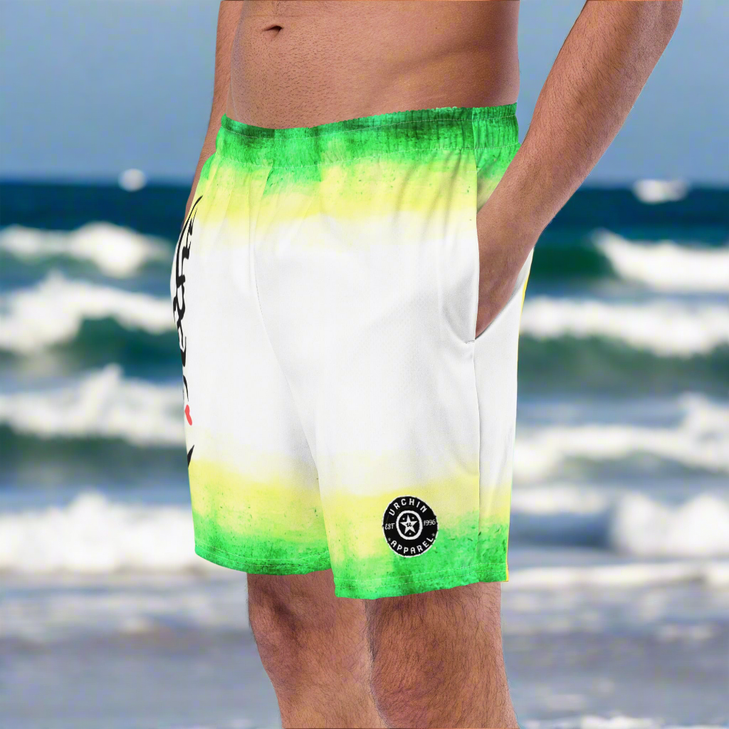 URCHIN Men's Swimwear 'WILD ISLAND' Recycled Swim Trunks. Choice of Sizes.
