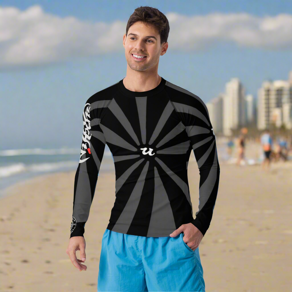 URCHIN Mens Swimwear. 'U RISE' Men's Rash Guard. Choice of Sizes.