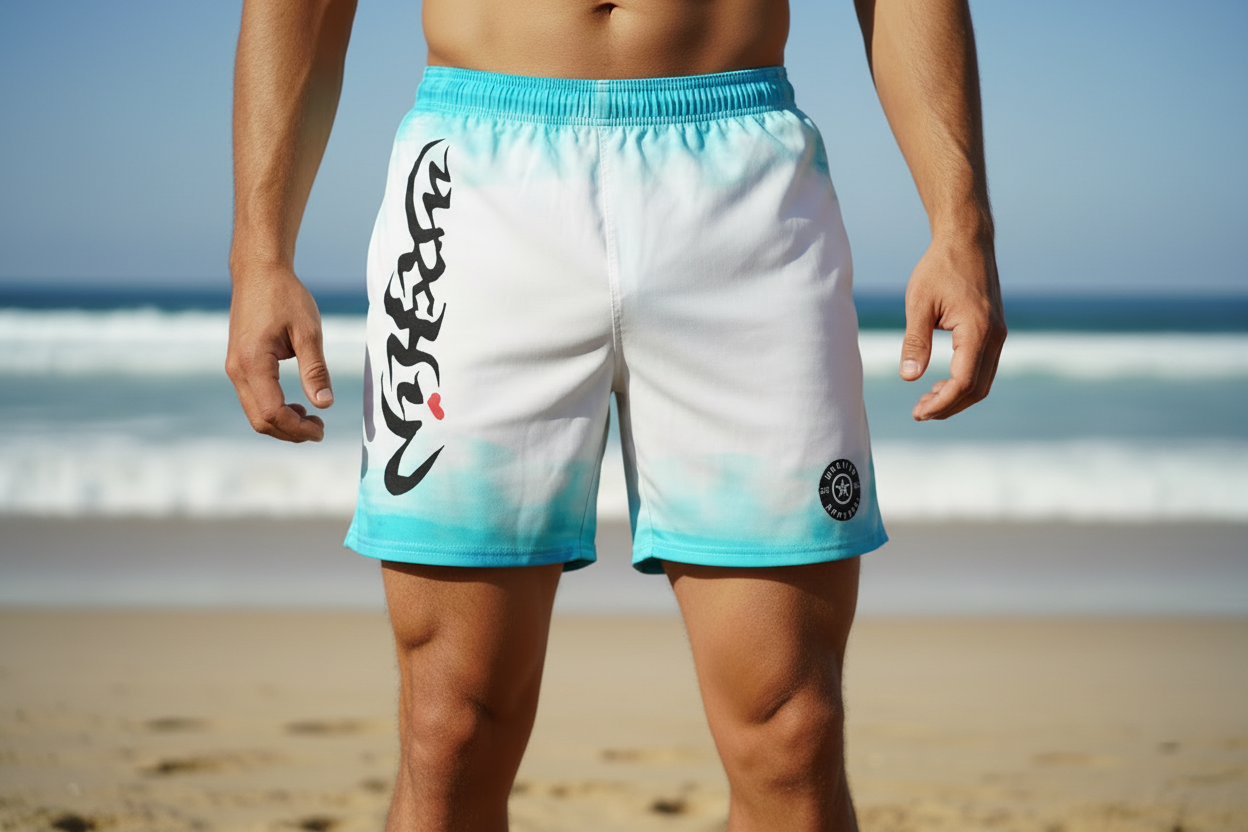 URCHIN 'ICE' Unisex Recycled Swim Board Shorts.