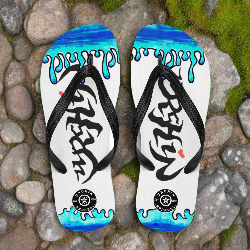 URCHIN Footwear. 'MELT' Unisex Flip-Flops. Choice of Sizes