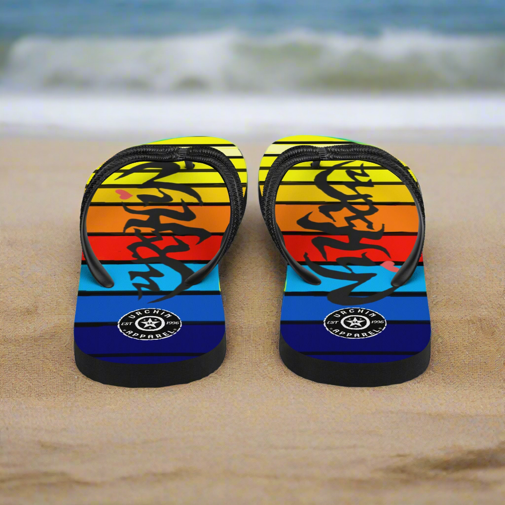 URCHIN Footwear. 'SUNSET' Flip-Flops. Choice of Sizes.