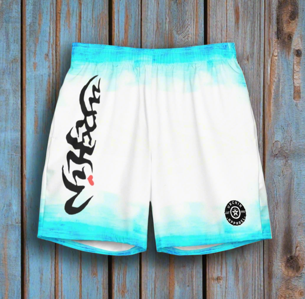 URCHIN 'ICE' Unisex Recycled Swim Board Shorts.