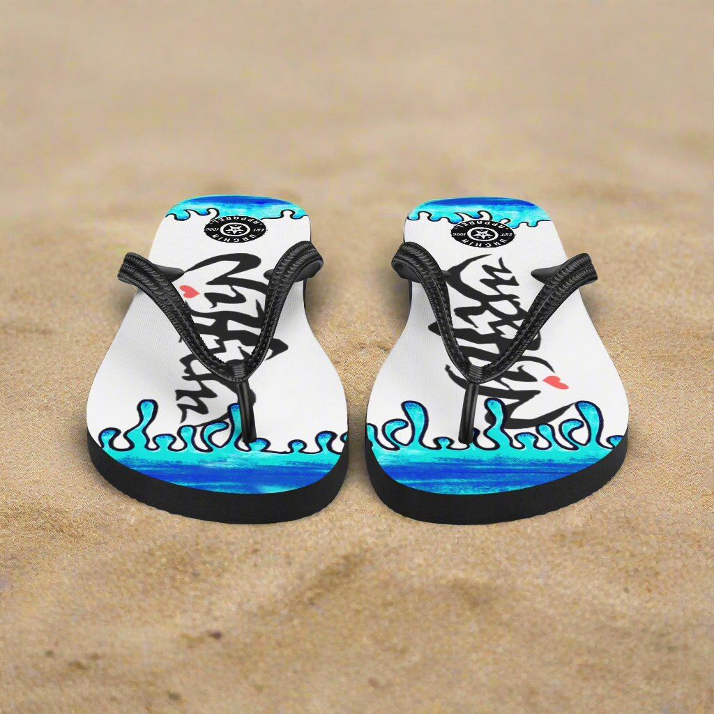 URCHIN Footwear. 'MELT' Unisex Flip-Flops. Choice of Sizes