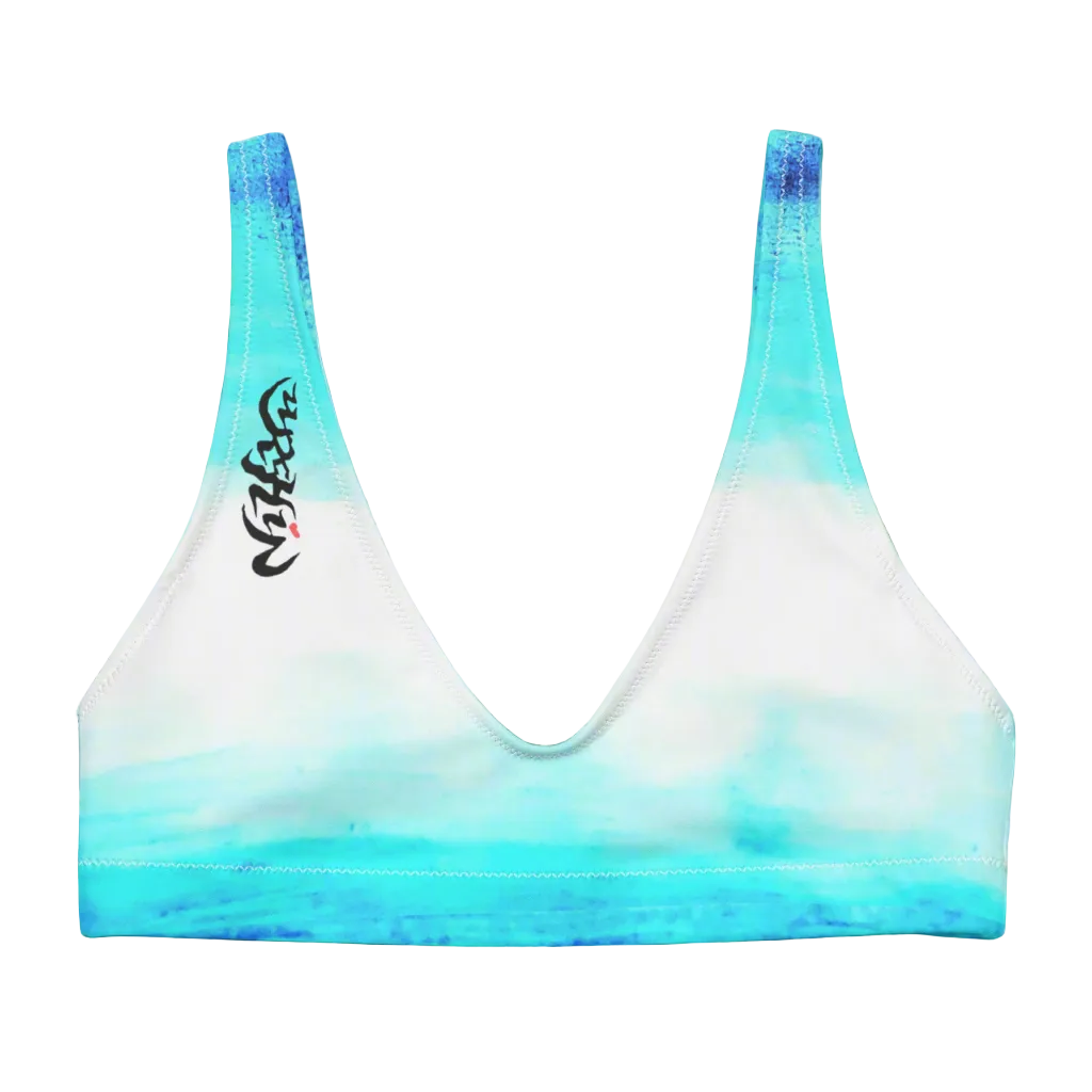 URCHIN- 'ICE' Recycled padded bikini top. Choice of Sizes.