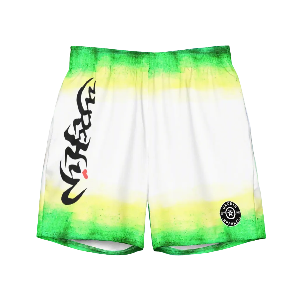 URCHIN 'WILD ISLAND' Unisex Recycled Swim Board Shorts.