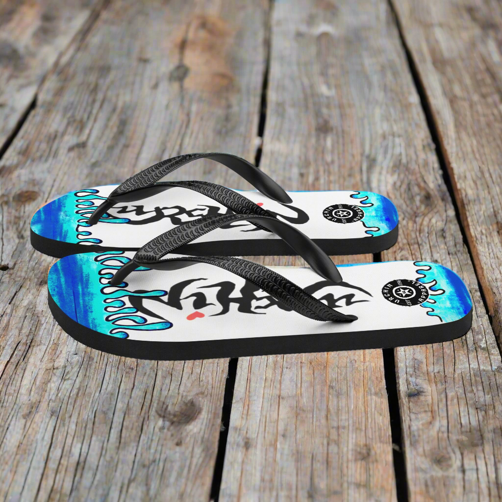 URCHIN Footwear. 'MELT' Unisex Flip-Flops. Choice of Sizes