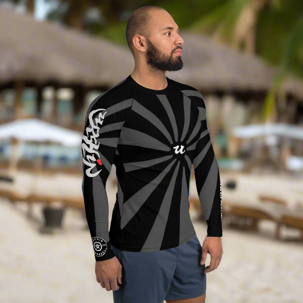 URCHIN Mens Swimwear. 'U RISE' Men's Rash Guard. Choice of Sizes.