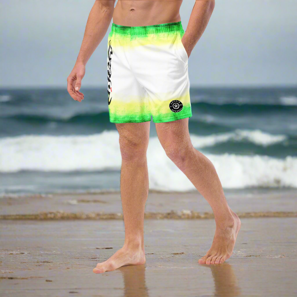 URCHIN Men's Swimwear 'WILD ISLAND' Recycled Swim Trunks. Choice of Sizes.
