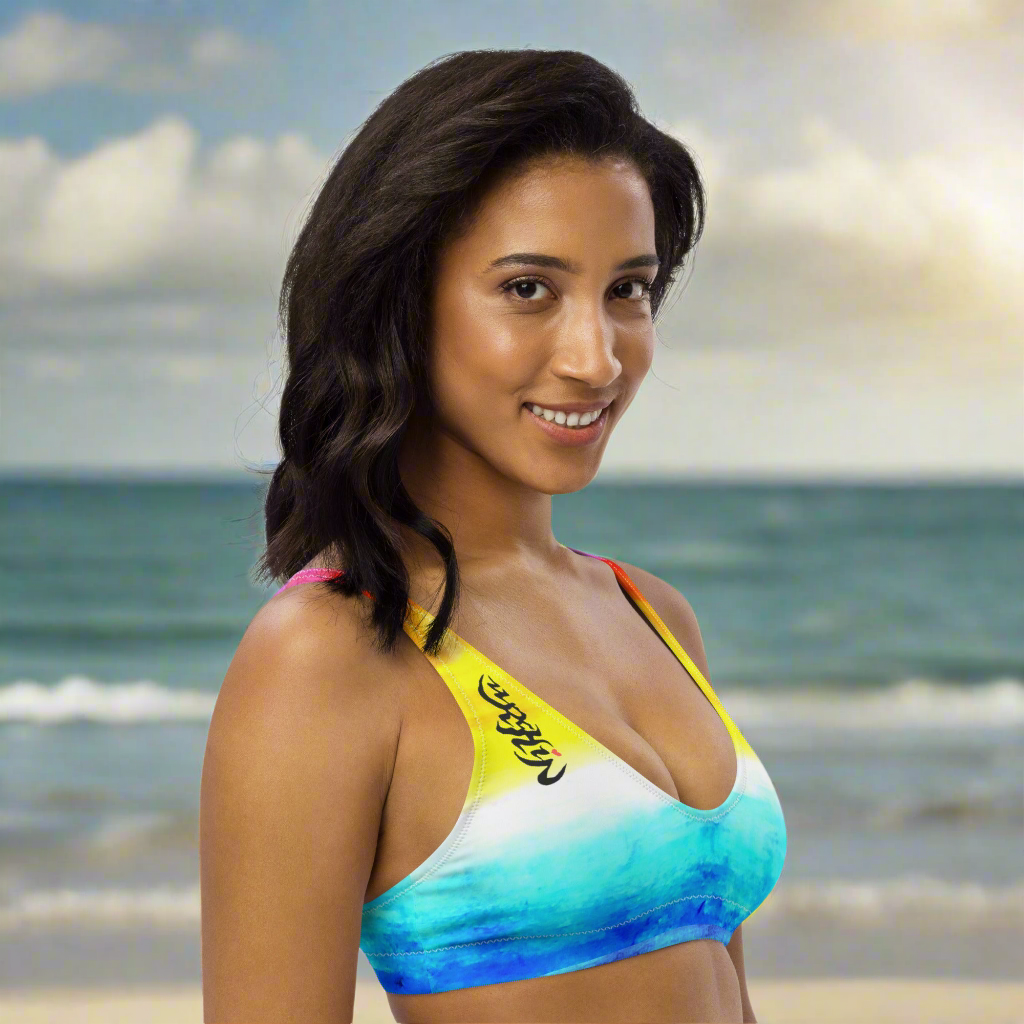 URCHIN Clothes & Swimwear. 'SUNSET BEACH' Recycled padded bikini top