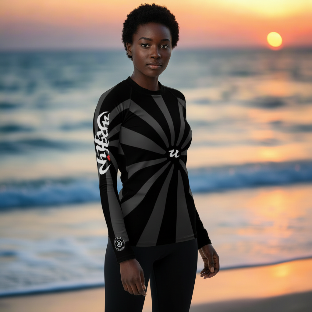 URCHIN-'U RISE' Women's Rash Guard. Choice of Sizes.