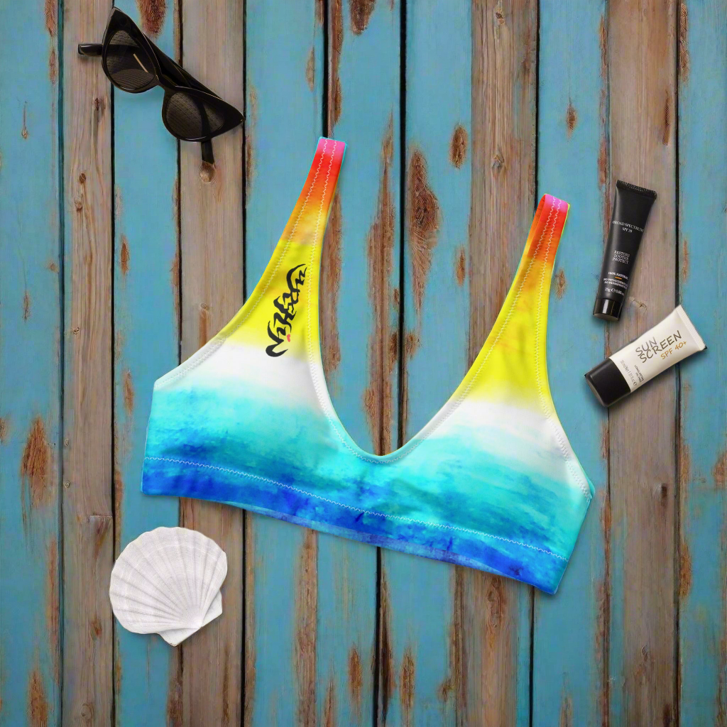 URCHIN Clothes & Swimwear. 'SUNSET BEACH' Recycled padded bikini top