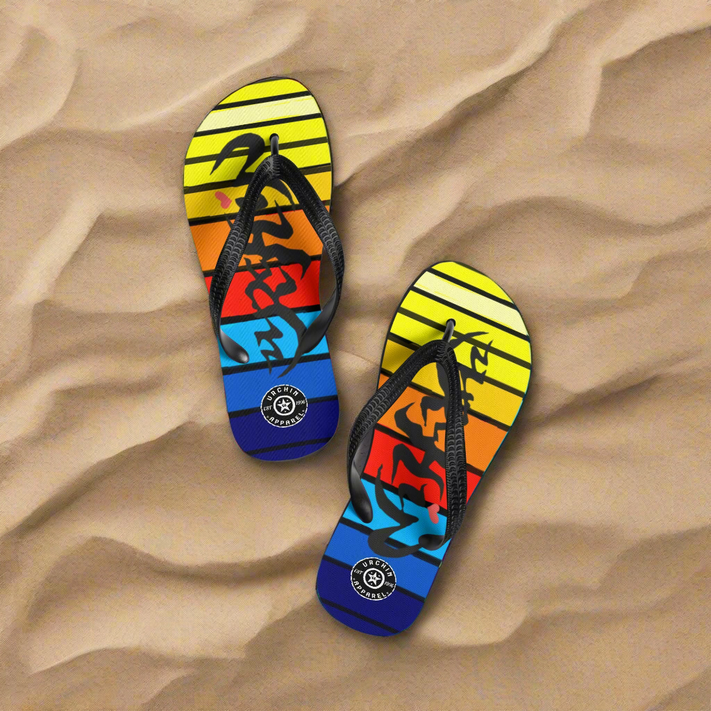 URCHIN Footwear. 'SUNSET' Flip-Flops. Choice of Sizes.
