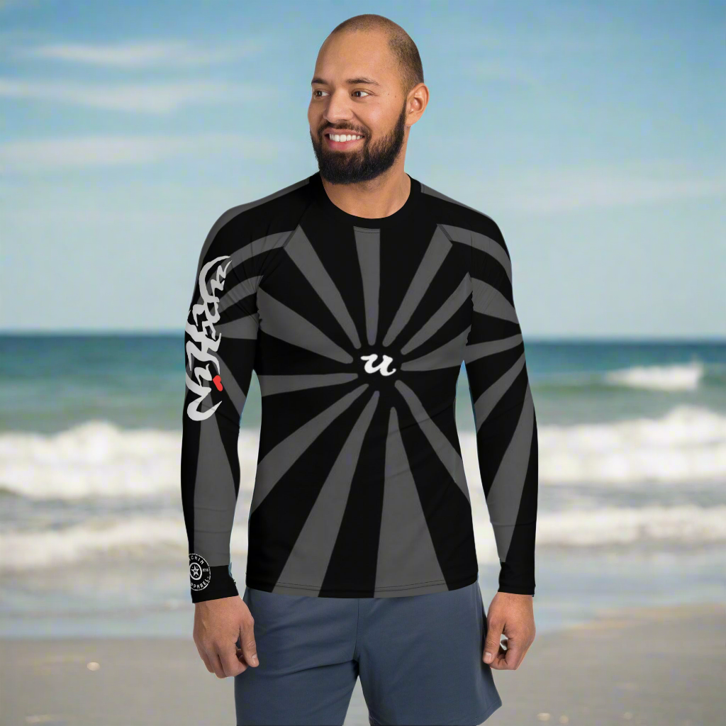 URCHIN Mens Swimwear. 'U RISE' Men's Rash Guard. Choice of Sizes.