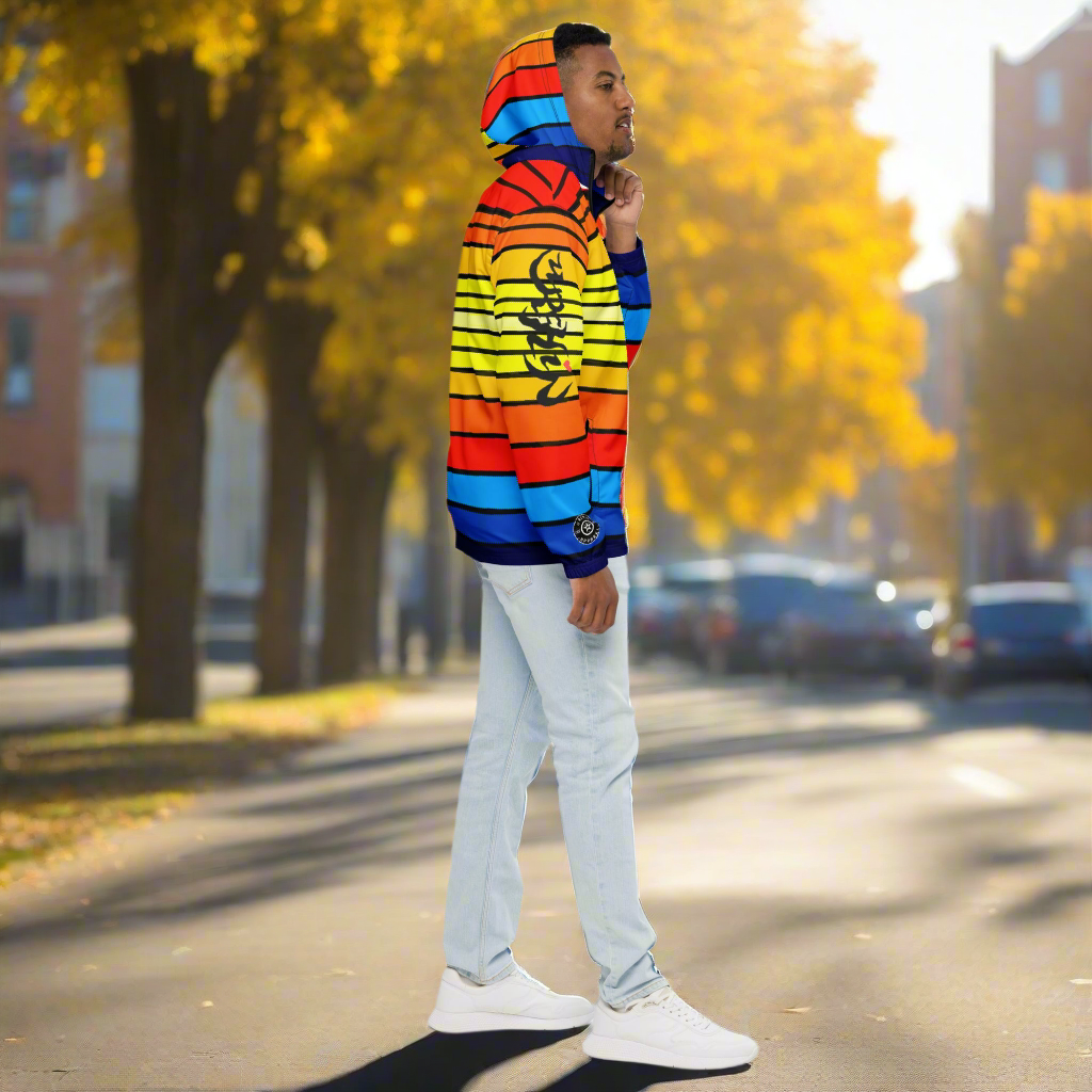 URCHIN Clothes & Sportswear 'SUNRISE' Mens/Unisex Windbreaker. Choice of Trim & Sizes.