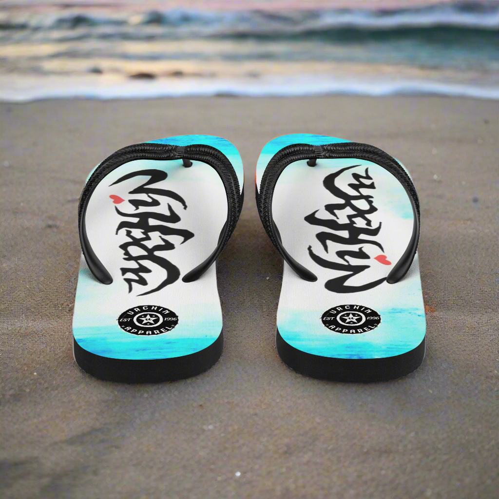 URCHIN Footwear. 'ICE' Unisex Flip-Flops. Choice of Sizes.