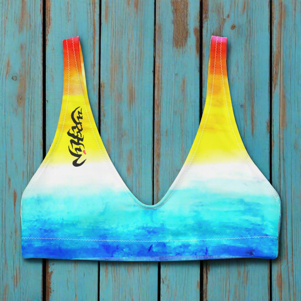 URCHIN Clothes & Swimwear. 'SUNSET BEACH' Recycled padded bikini top
