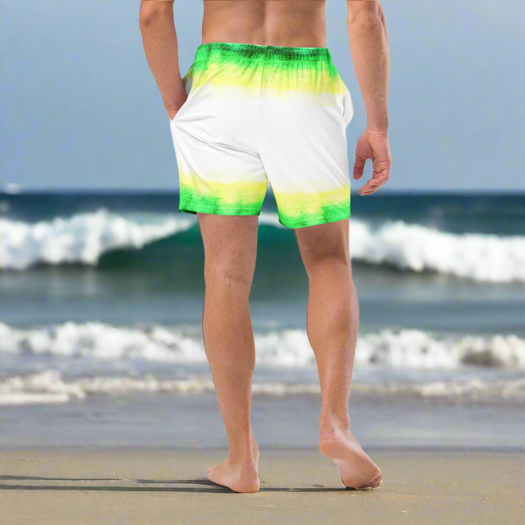 URCHIN Men's Swimwear 'WILD ISLAND' Recycled Swim Trunks. Choice of Sizes.