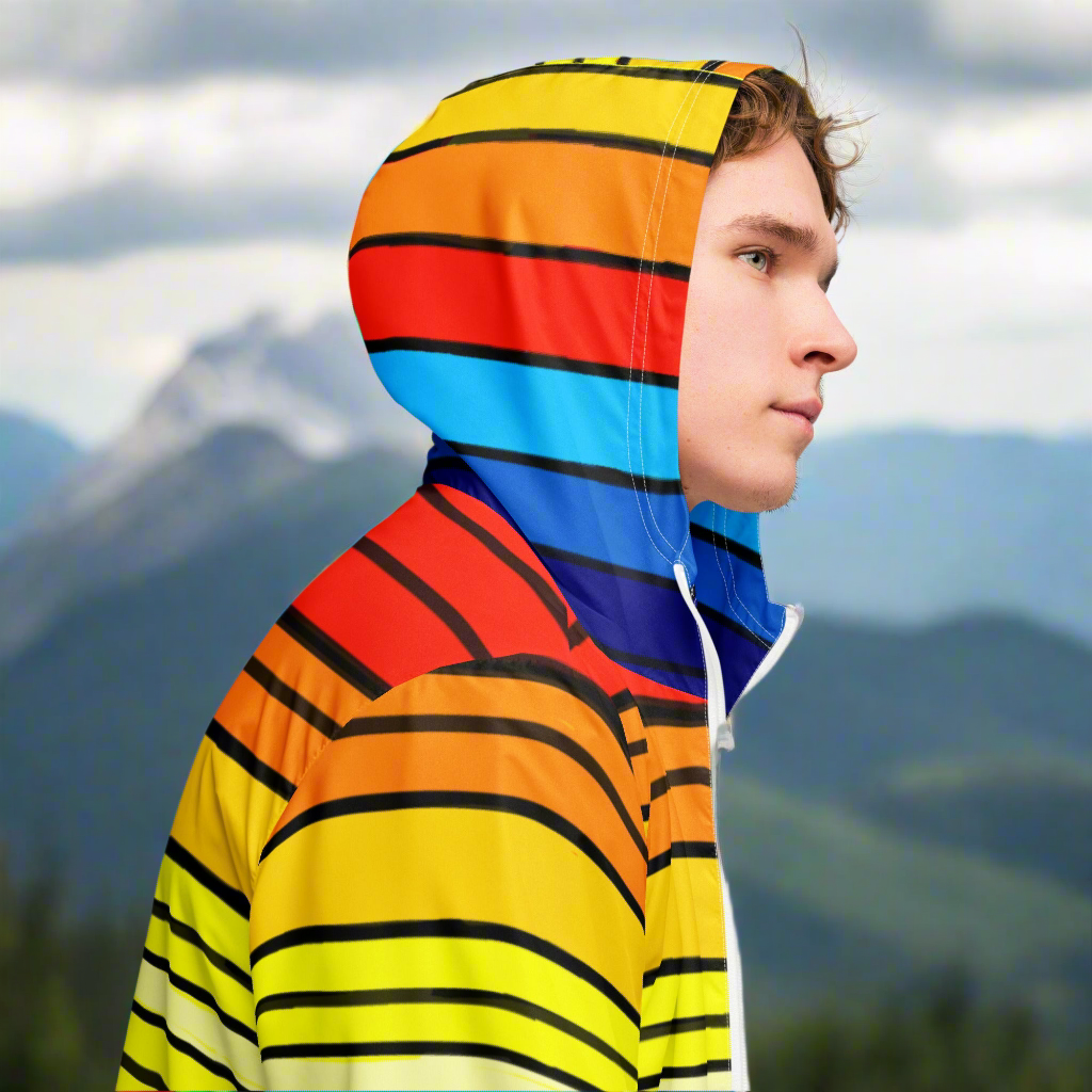 URCHIN Clothes & Sportswear 'SUNRISE' Mens/Unisex Windbreaker. Choice of Trim & Sizes.