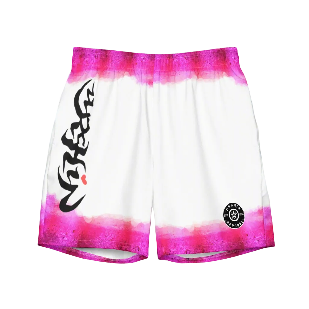 URCHIN 'LAVA' Unisex Recycled Swim Board Shorts.