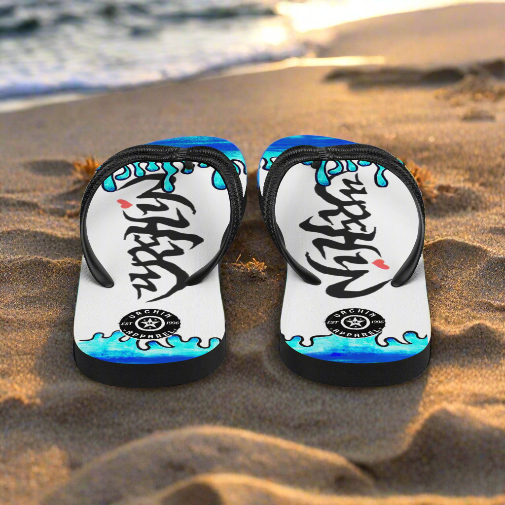 URCHIN Footwear. 'MELT' Unisex Flip-Flops. Choice of Sizes