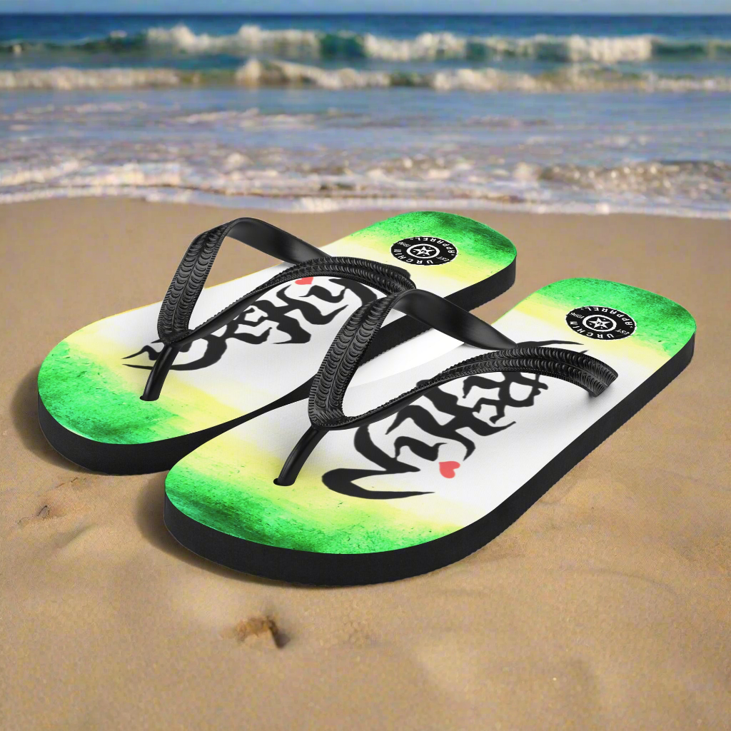 URCHIN Footwear. 'WILD ISLAND' Unisex Flip-Flops. Choice of 3 Sizes.