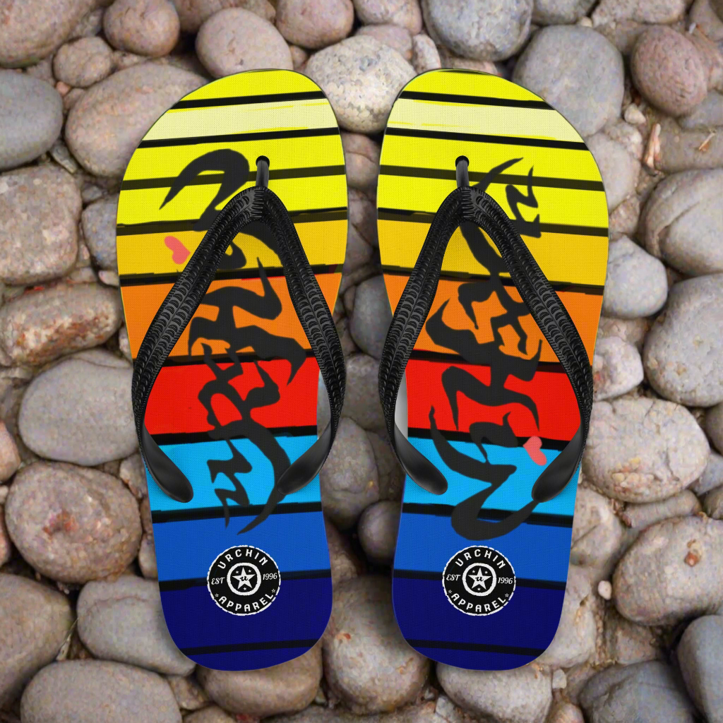 URCHIN Footwear. 'SUNSET' Flip-Flops. Choice of Sizes.