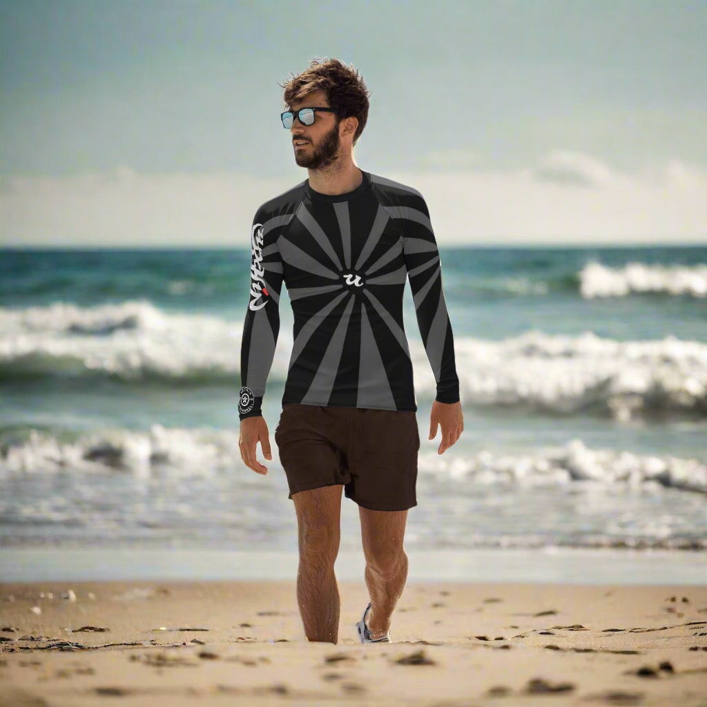 URCHIN Mens Swimwear. 'U RISE' Men's Rash Guard. Choice of Sizes.