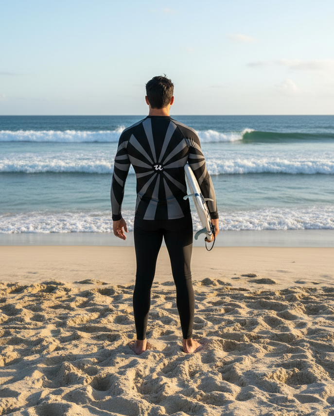 URCHIN 'U RISE' Men's Rash Guard.