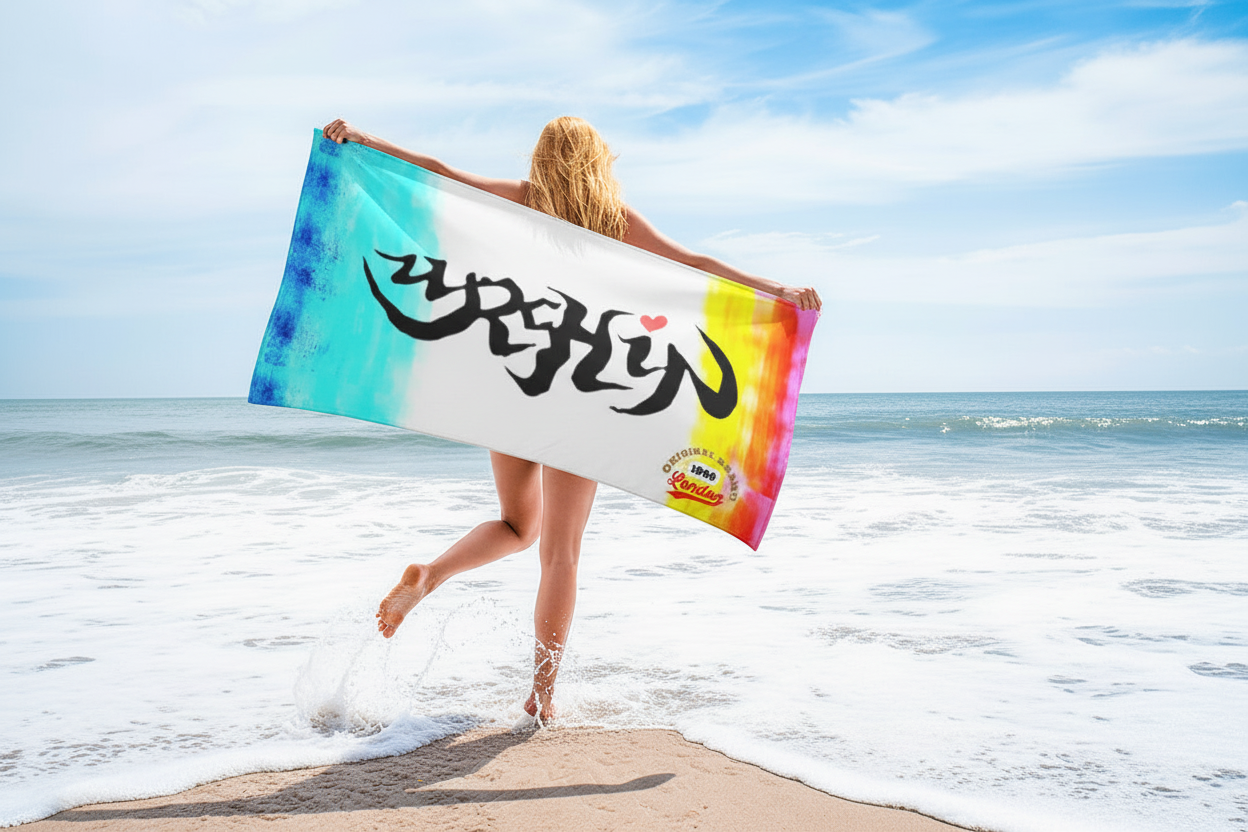 URCHIN 'Sunset Beach' Towel. Two Sizes