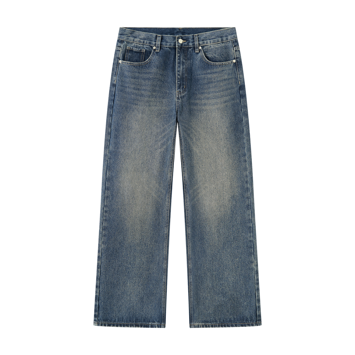 URCHIN Men’s Vintage Wash Straight Leg Denim Urchino's
