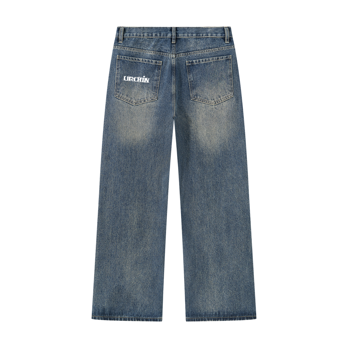 URCHIN Men’s Vintage Wash Straight Leg Denim Urchino's