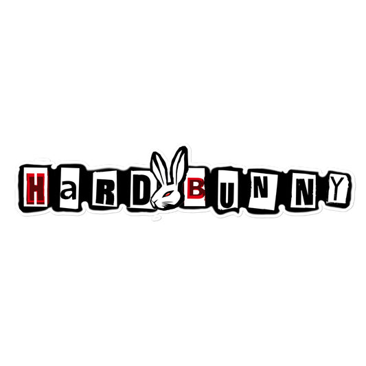 URCHIN Stickers. 'HARD BUNNY' Logo. Bubble-free Vinyl. Large.