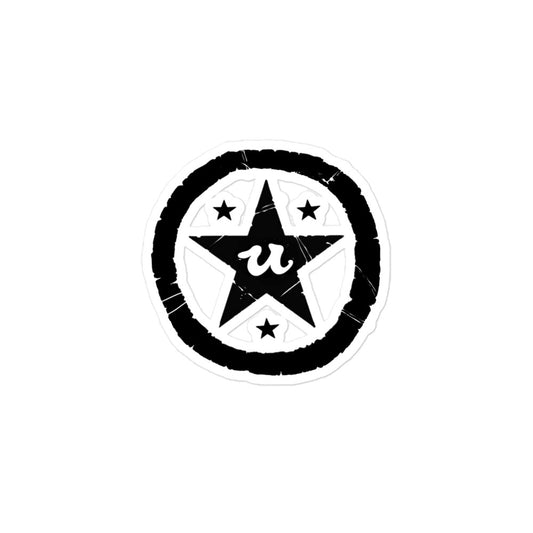 URCHIN Stickers. 'U STAR' Logo. Bubble-free Vinyl. Choice of 3 Sizes.