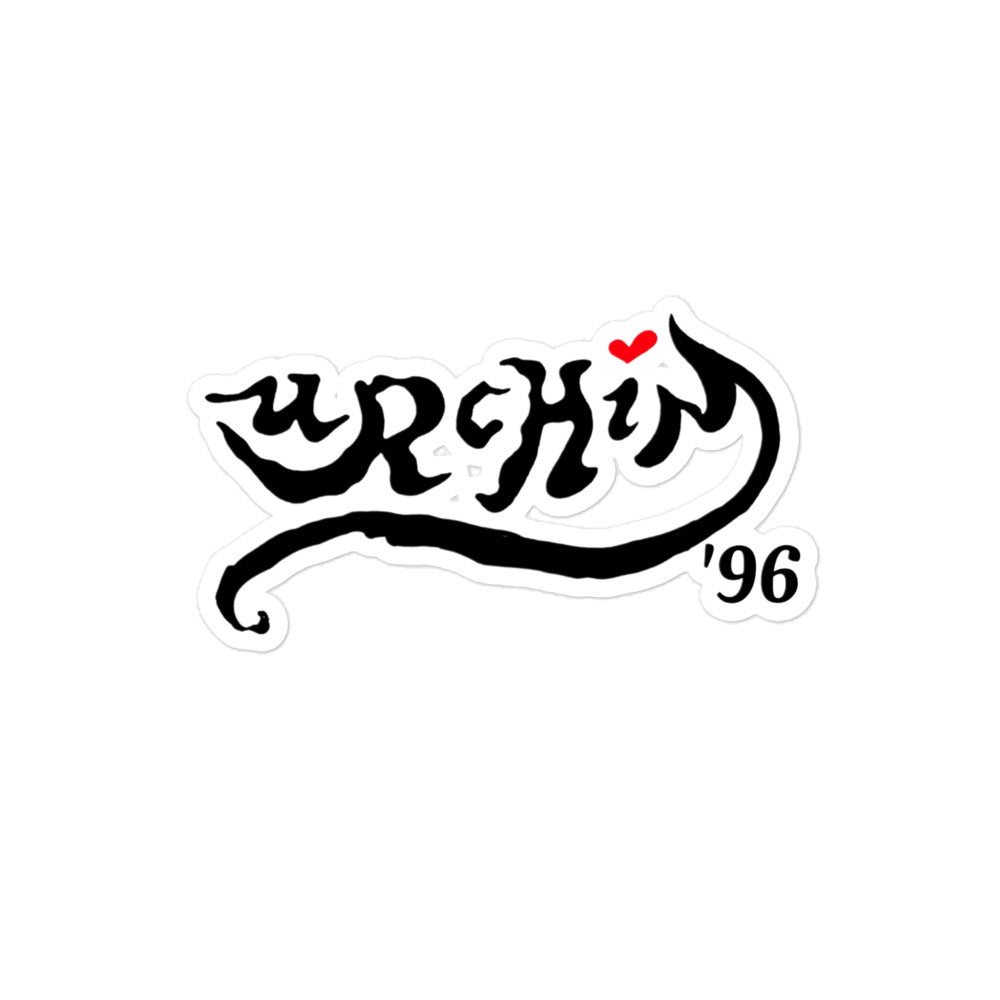 URCHIN Stickers.'URCHIN 96' Logo. Bubble-free vinyl.