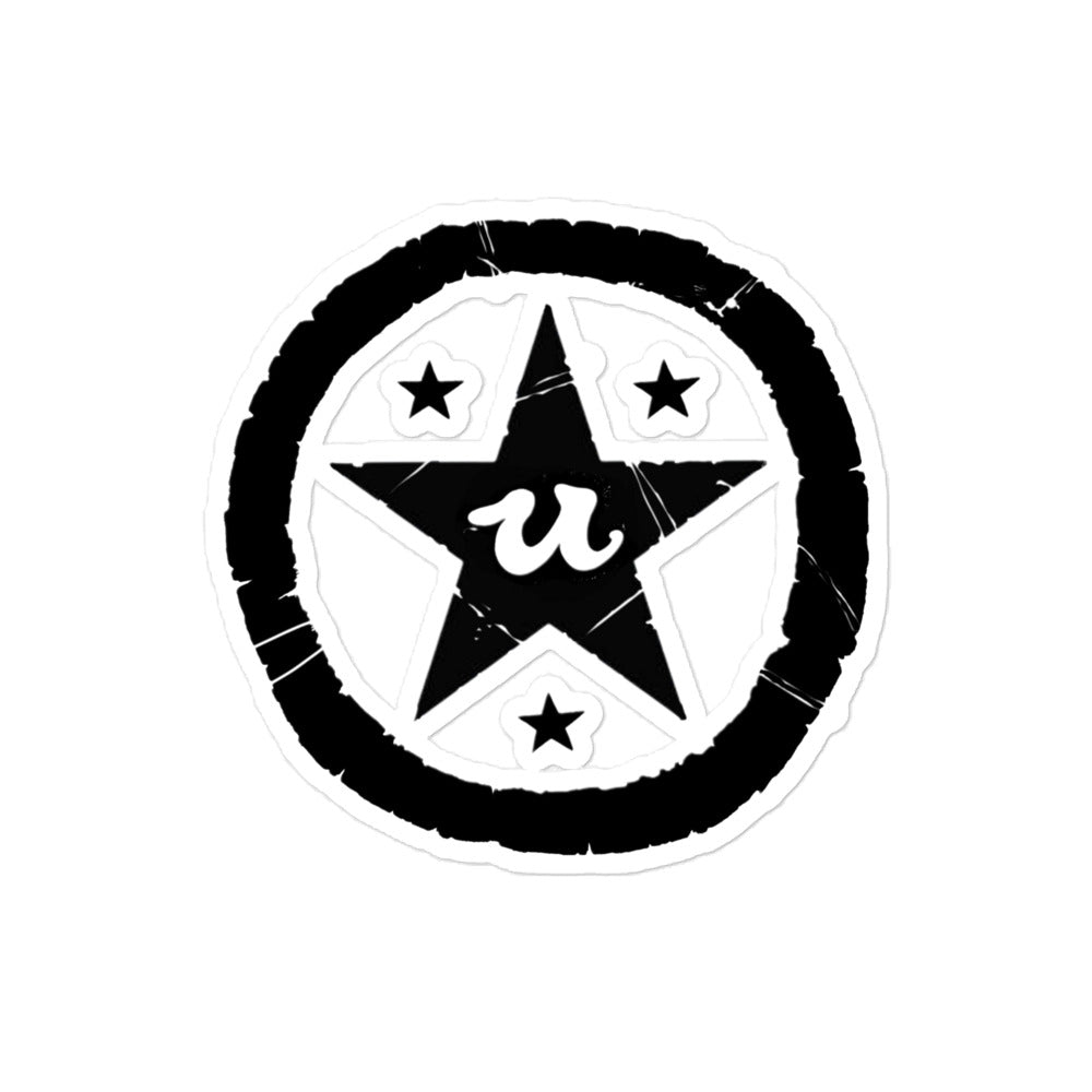 URCHIN Stickers. 'U STAR' Logo. Bubble-free Vinyl. Choice of 3 Sizes.